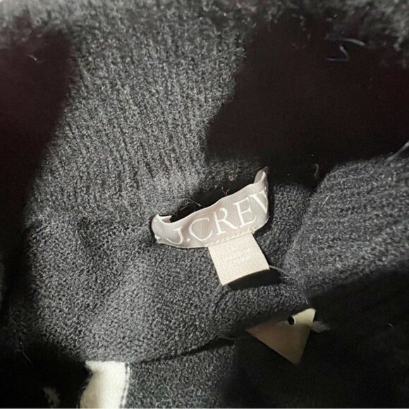 J.Crew Chunky Crewneck Sweater Supersoft Yarn NWT –Wool-Alpaca Blend Cropped - M - Picture 9 of 9